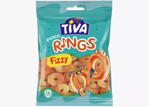 Tiva Fizzy Peach Rings 6x12x80g