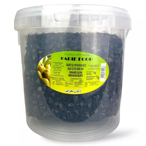 fadie food b.v. Fadie Food Black Greek Pitted Olives 7kg (5857)